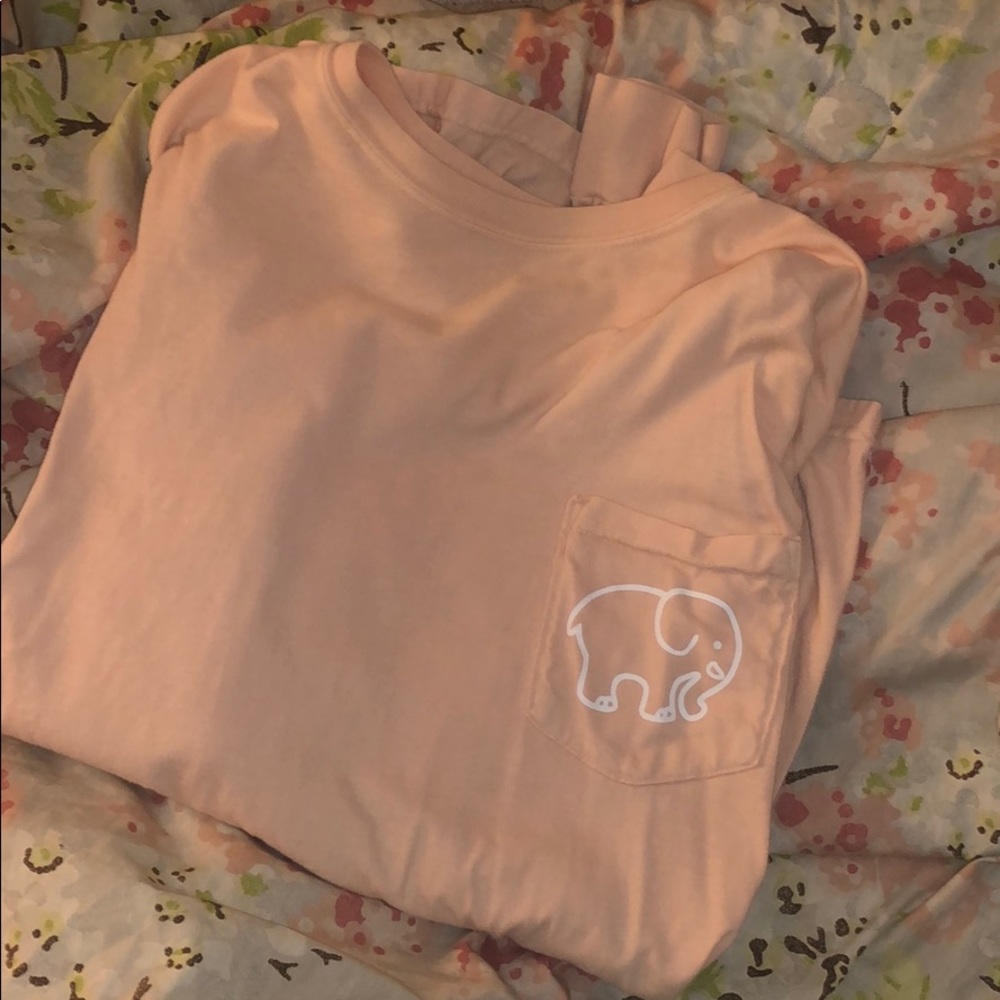 ivory ella peach long sleeve